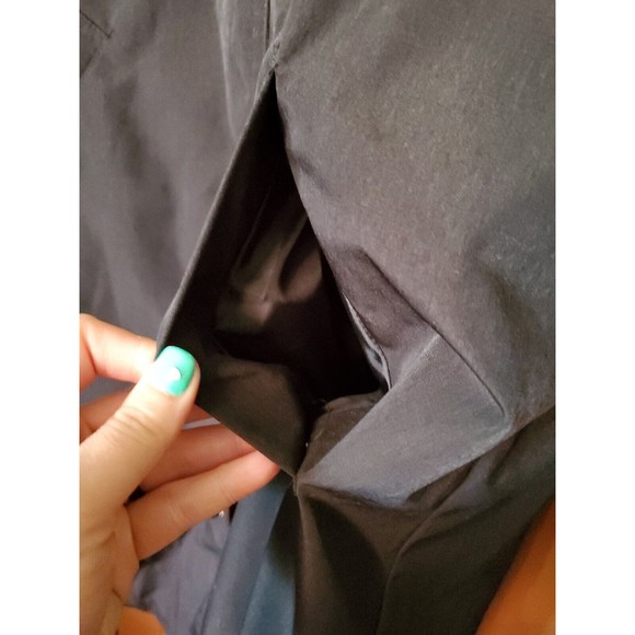 APPLESEED'S Women's Black Lined Hooded All Weather Raincoat Size Petite Small - Picture 5 of 8